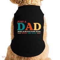 Just A Dad Who Always Came Back With The Milk FatherS Day Doggie Tank thumb 0