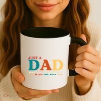Just A Dad Who Always Came Back With The Milk FatherS Day Coffee Mug thumb 3
