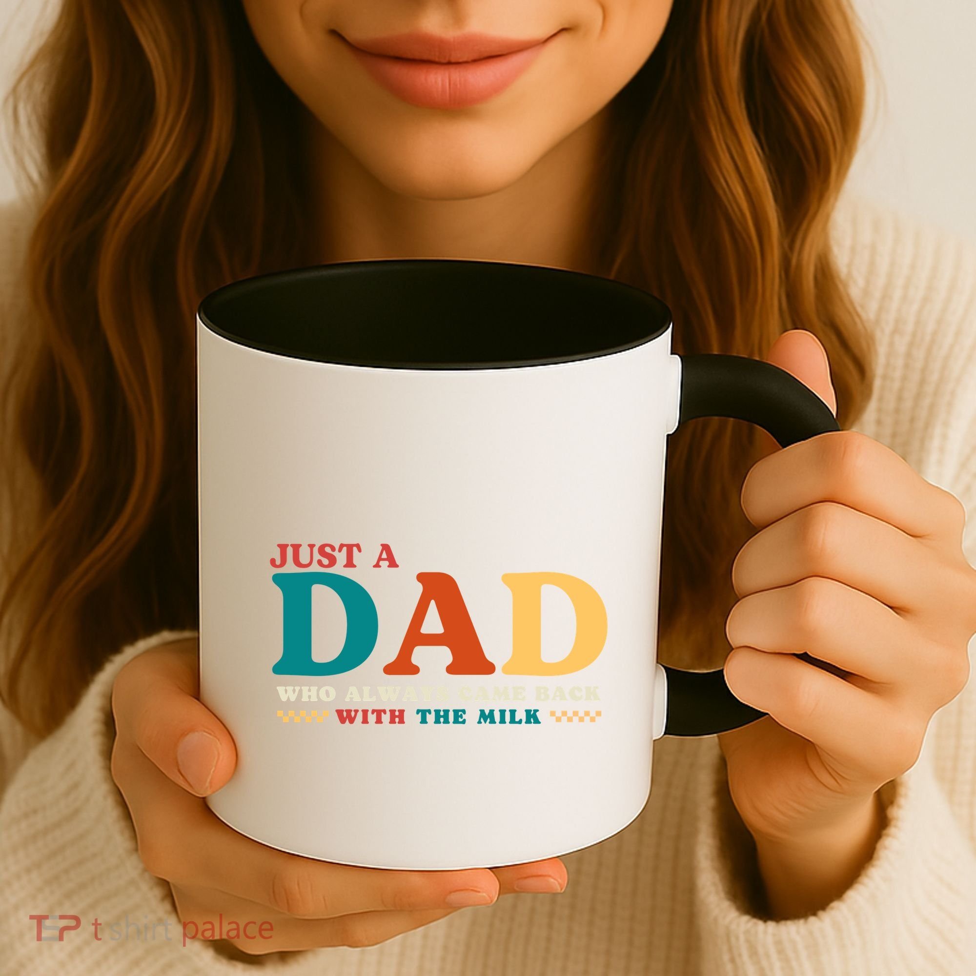Just A Dad Who Always Came Back With The Milk FatherS Day Coffee Mug