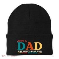 Just A Dad Who Always Came Back With The Milk FatherS Day Beanie thumb 0