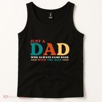 Just A Dad Who Always Came Back With The Milk FatherS Day Tank Top thumb 2