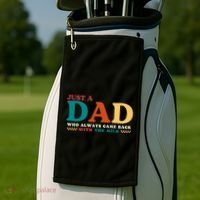 Just A Dad Who Always Came Back With The Milk FatherS Day Golf Towel thumb 2