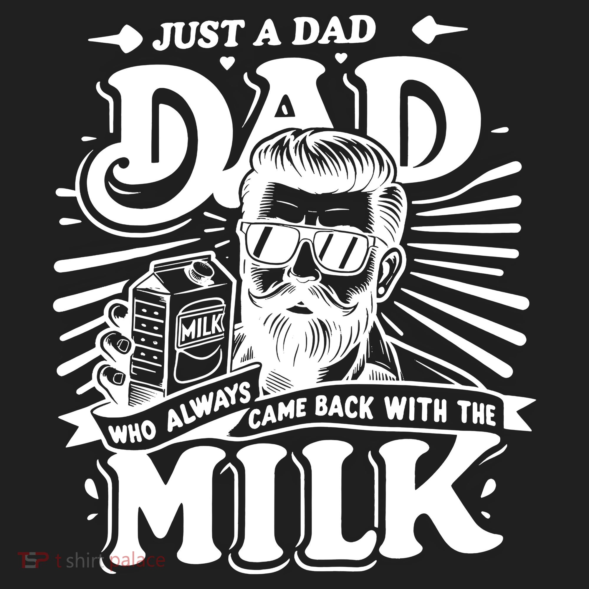 Just A Dad Who Always Came Back With The Milk Funny Father Day Women's Sweatshirt