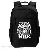 Just A Dad Who Always Came Back With The Milk Funny Father Day Backpack thumb 0