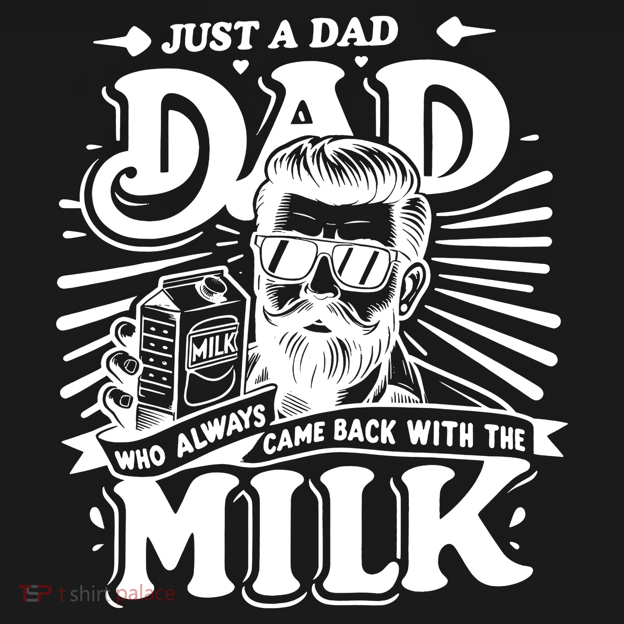 Just A Dad Who Always Came Back With The Milk Funny Father Day Backpack