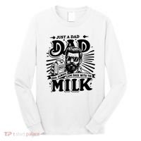 Just A Dad Who Always Came Back With The Milk Funny Father Day Long Sleeve Shirt thumb 0