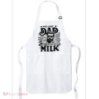 Just A Dad Who Always Came Back With The Milk Funny Father Day Apron thumb 0