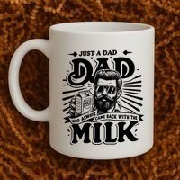 Just A Dad Who Always Came Back With The Milk Funny Father Day Coffee Mug thumb 2