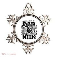 Just A Dad Who Always Came Back With The Milk Funny Father Day Ornament thumb 0