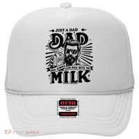 Just A Dad Who Always Came Back With The Milk Funny Father Day Hat thumb 0