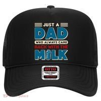 Just A Dad Who Always Came Back With The Milk Retro Fun Dad Hat thumb 0
