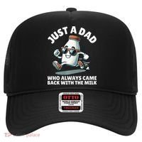 Just A Dad Who Always Came Back With The Milk Fathers Day Hat thumb 0