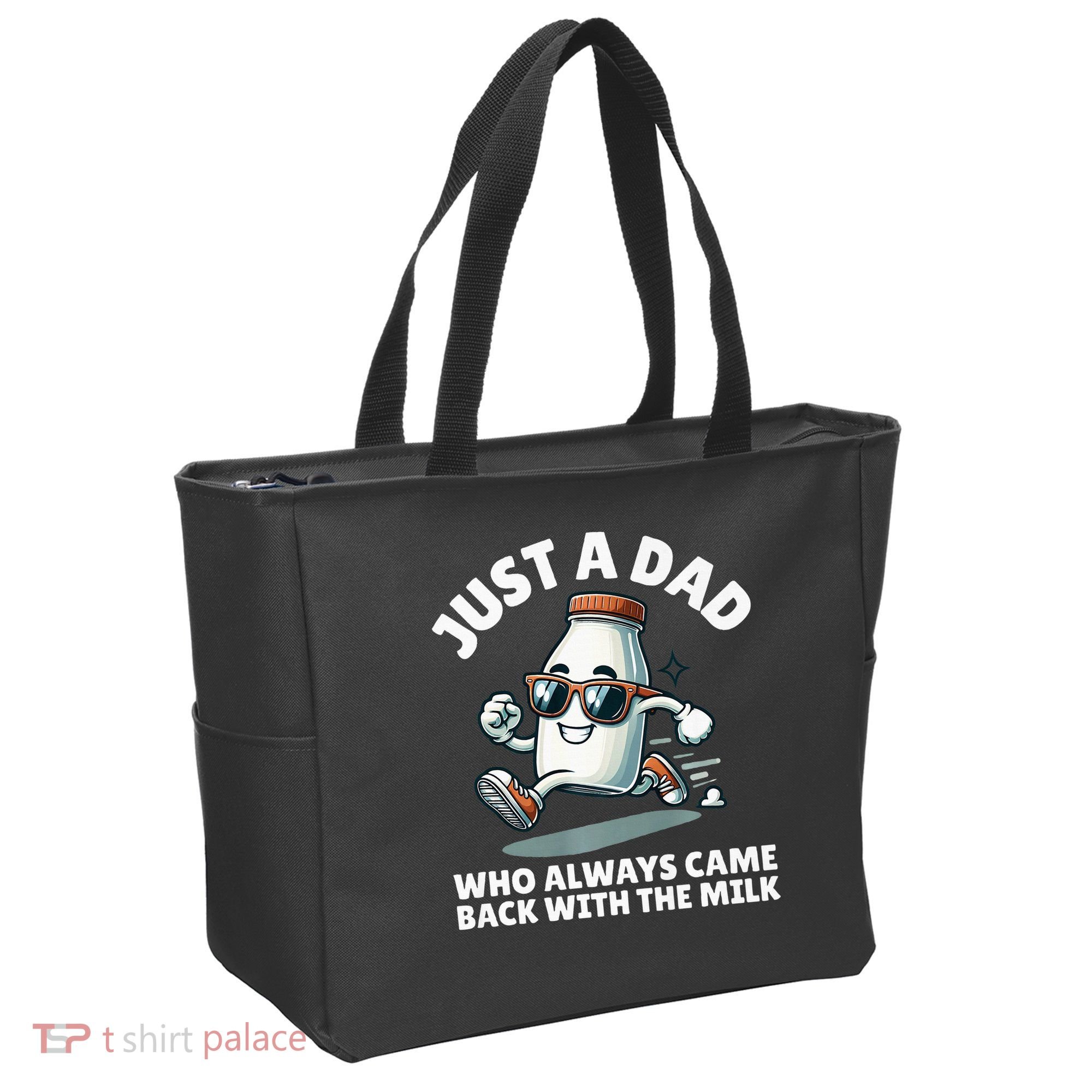 Just A Dad Who Always Came Back With The Milk Fathers Day Tote Bag