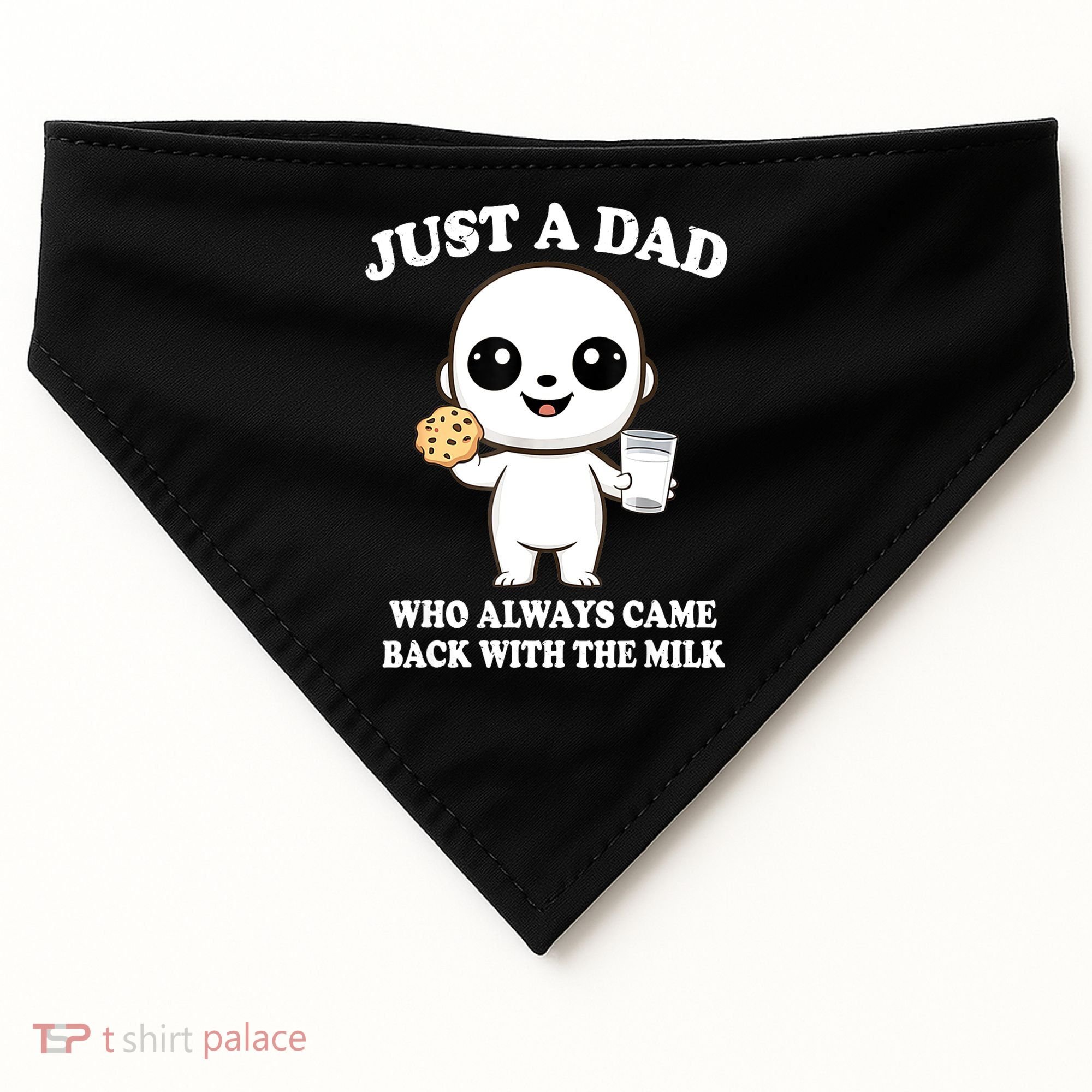 Just A Dad Who Always Came Back With The Milk USA-Made Doggie Bandana