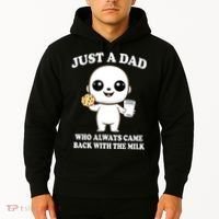 Just A Dad Who Always Came Back With The Milk Hoodie thumb 2