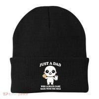 Just A Dad Who Always Came Back With The Milk Beanie thumb 0