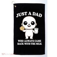 Just A Dad Who Always Came Back With The Milk Golf Towel thumb 0