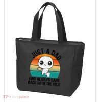 Just A Dad Who Always Came Back With The Milk, Father's Day  Tote Bag thumb 3