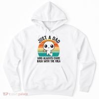 Just A Dad Who Always Came Back With The Milk, Father's Day  Hoodie thumb 0