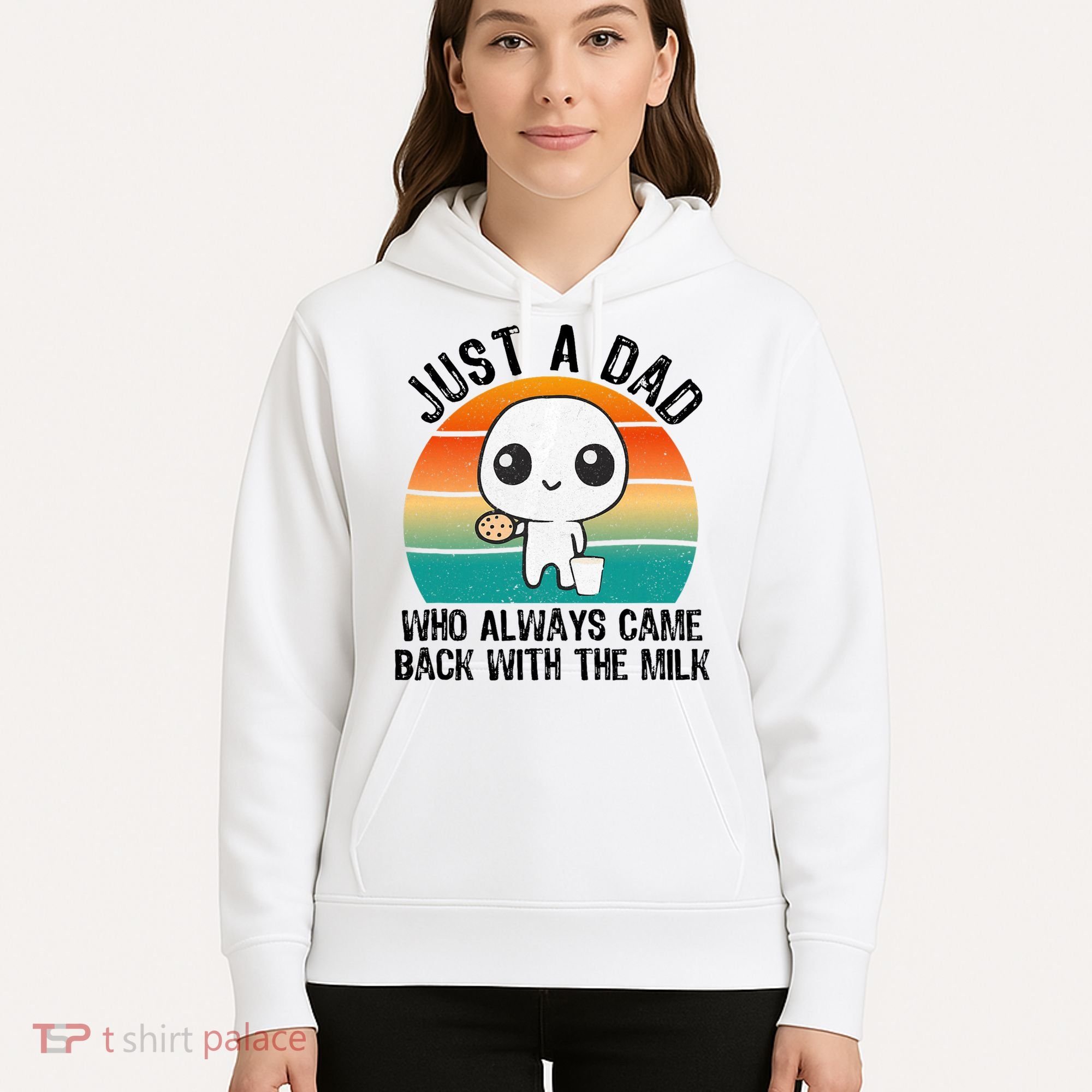 Just A Dad Who Always Came Back With The Milk, Father's Day  Hoodie