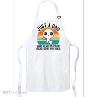 Just A Dad Who Always Came Back With The Milk, Father's Day  Apron thumb 0
