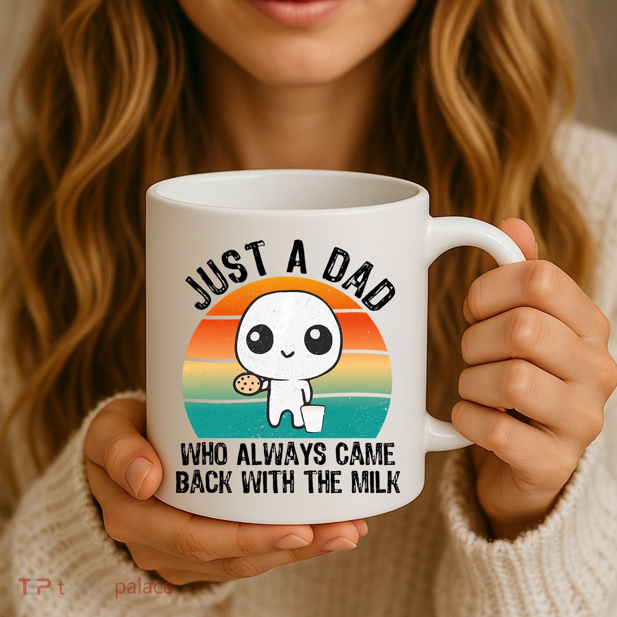 Just A Dad Who Always Came Back With The Milk, Father's Day  Coffee Mug