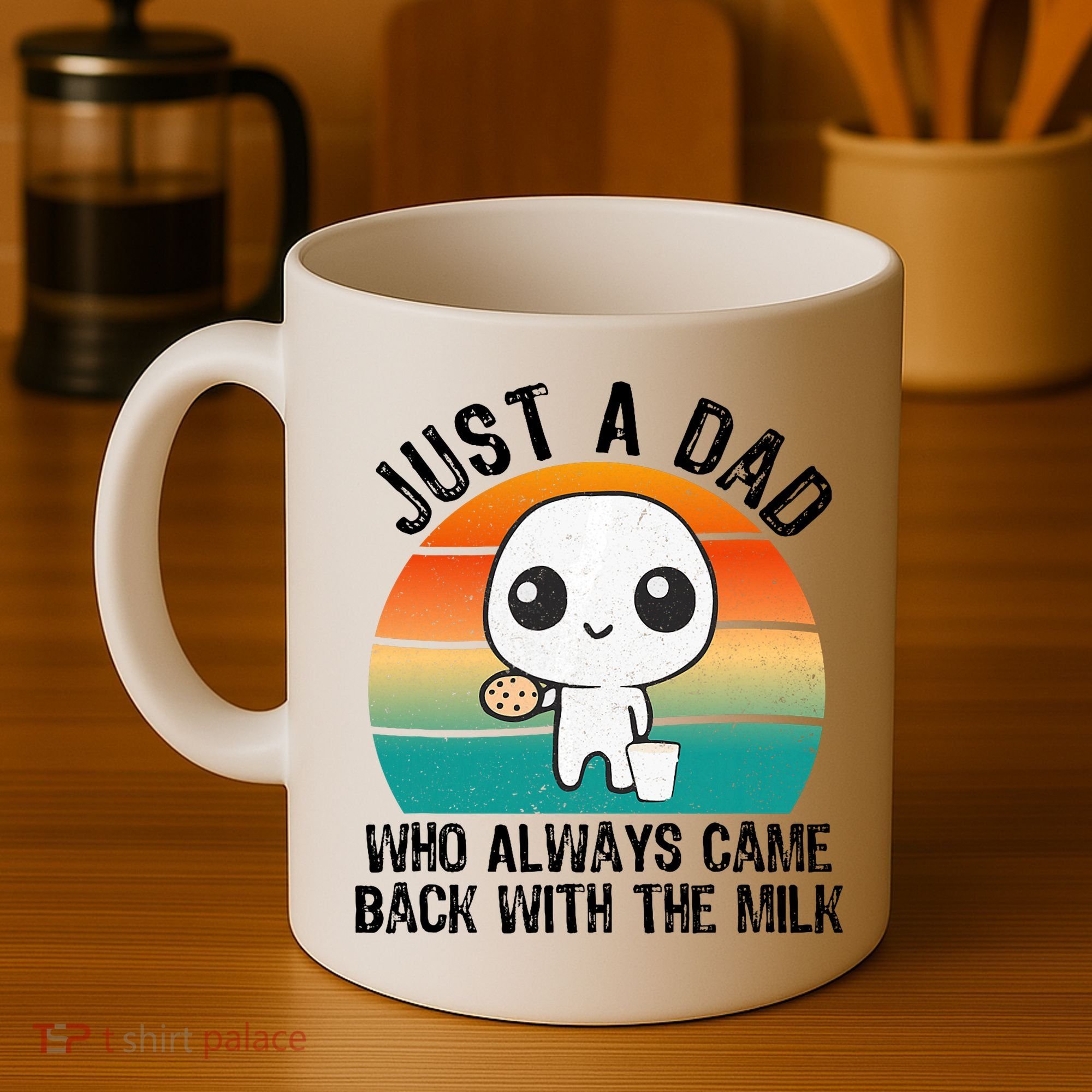Just A Dad Who Always Came Back With The Milk, Father's Day  Coffee Mug