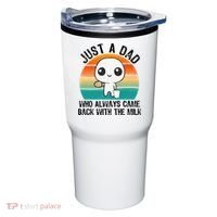 Just A Dad Who Always Came Back With The Milk, Father's Day  Tumbler thumb 0