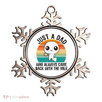 Just A Dad Who Always Came Back With The Milk, Father's Day  Ornament