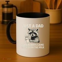 Just a Dad Who Always Came Back with the Milk Coffee Mug thumb 4