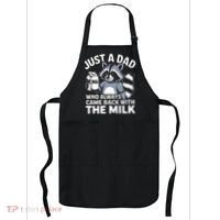 Just A Dad Who Always Came Back With The Milk Dad Apron thumb 0