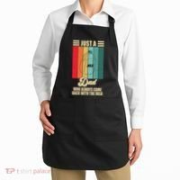 Just A Dad Who Always Came Back With The Milk Funny Retro Apron thumb 2