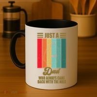 Just A Dad Who Always Came Back With The Milk Funny Retro Coffee Mug thumb 4