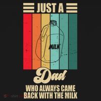 Just A Dad Who Always Came Back With The Milk Funny Retro Visor thumb 3