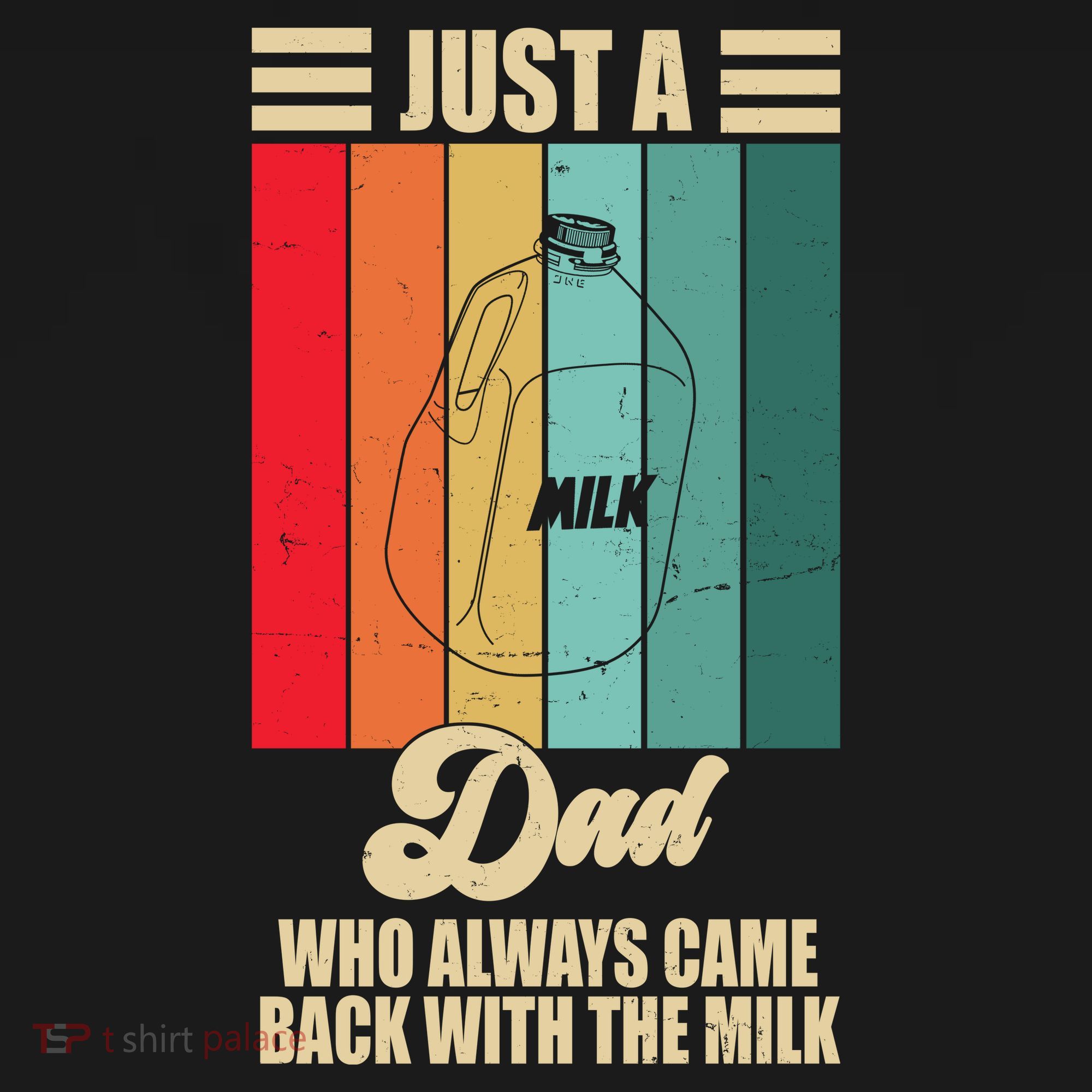 Just A Dad Who Always Came Back With The Milk Funny Retro Visor