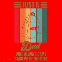 Just A Dad Who Always Came Back With The Milk Funny Retro Santa Hat thumb 1