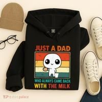 Just A Dad Who Always Came Back With The Milk Hoodie thumb 4
