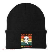 Just A Dad Who Always Came Back With The Milk Beanie thumb 0