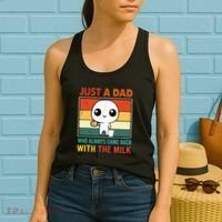 Just A Dad Who Always Came Back With The Milk Women's Tank Top thumb 2