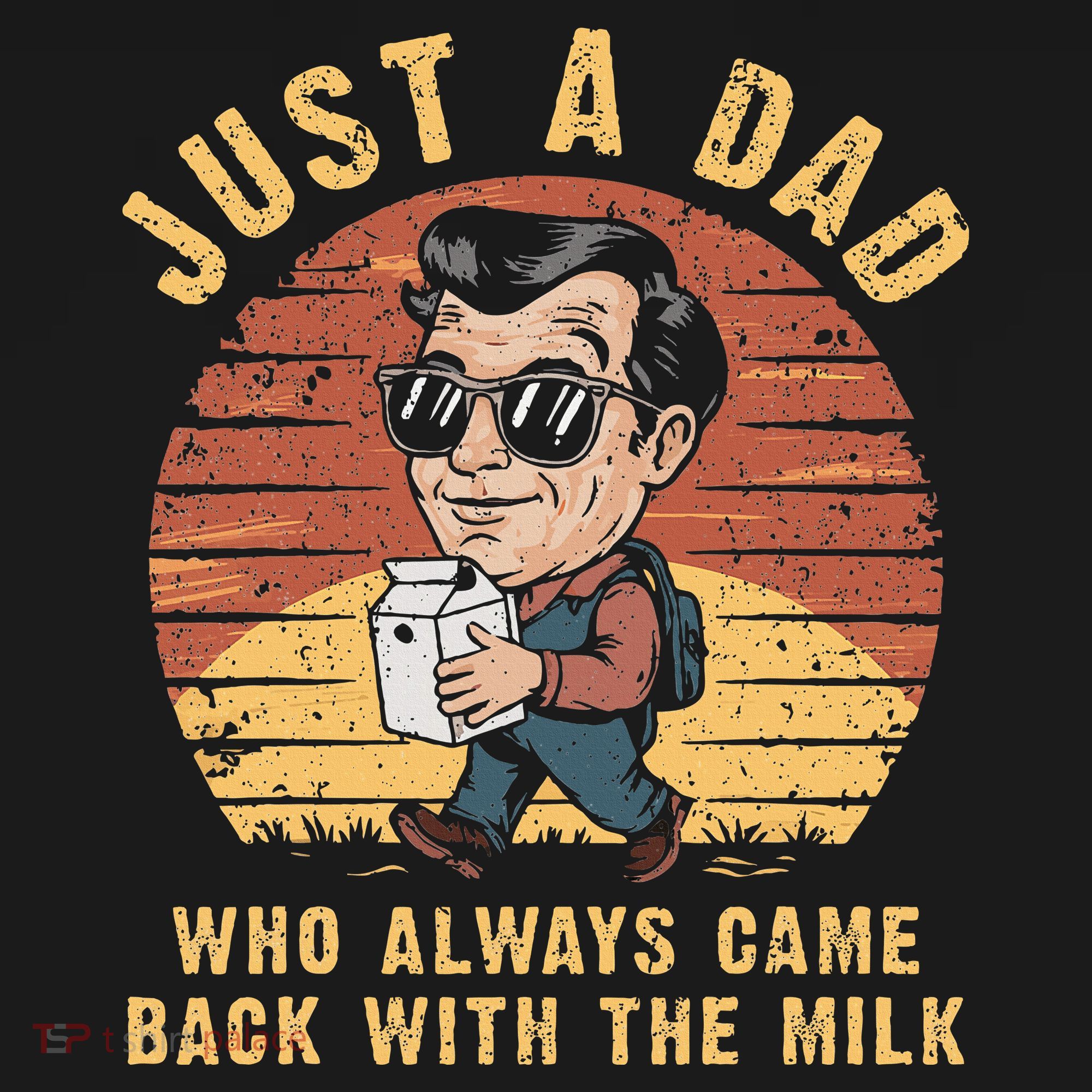 Just A Dad Who Always Came Back With The Milk Long Sleeve Shirt