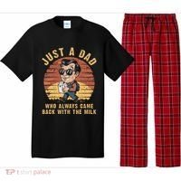 Just A Dad Who Always Came Back With The Milk Pajama Set thumb 0