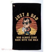 Just A Dad Who Always Came Back With The Milk Golf Towel thumb 0