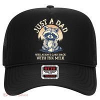 Just A Dad Who Always Came Back With The Milk Ferral Dad Hat thumb 0