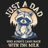 Just A Dad Who Always Came Back With The Milk Ferral Dad Golf Towel thumb 3