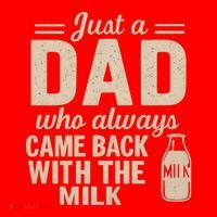 Just a Dad Who Always Came Back With the Milk Santa Hat thumb 1