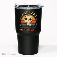 Just A Dad Who Always Came Back With The Milk Dad Daddy Gift Tumbler thumb 0