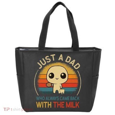 Just A Dad Who Always Came Back With The Milk Dad Daddy Gift Tote Bag