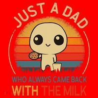 Just A Dad Who Always Came Back With The Milk Dad Daddy Gift Santa Hat thumb 1