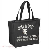 Just A Dad Who Always Came Back With The Milk Tote Bag thumb 2