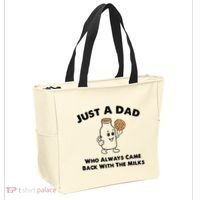 Just A Dad Who Always Came Back With The Milk Tote Bag thumb 2